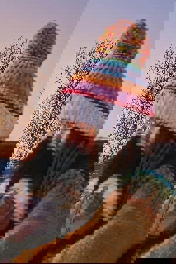 SuperBobble Aurora Rib Knit Hat