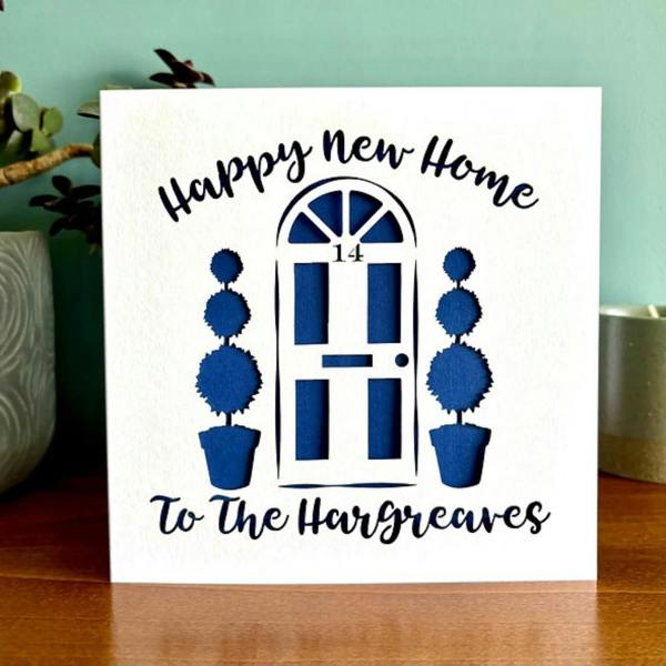 Personalised Front Door New Home Card - main product image