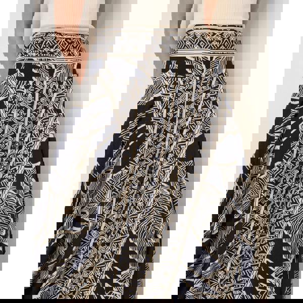 Blue Vanilla Deep Waist Extra Wide Flowy Trousers