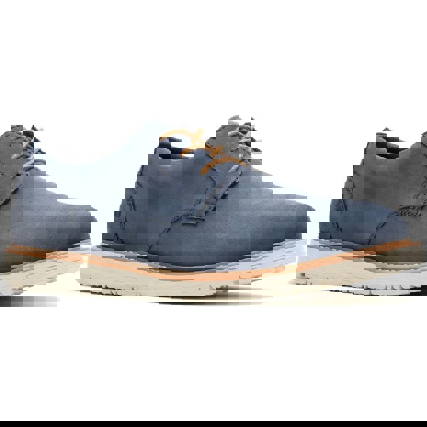 Hush Puppies Jenson Oxford Leather Men's Navy Lace-Up Shoes
