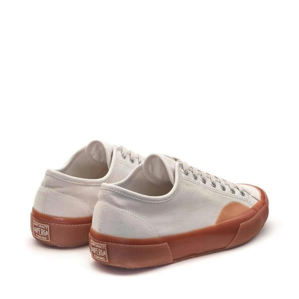 Superga Mens 2431 Vietnam Canvas Trainers - Off White/Gum - 