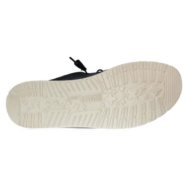 HEYDUDE Mens Hey Dude Deck Slip On Shoes Wally Stretch Canvas