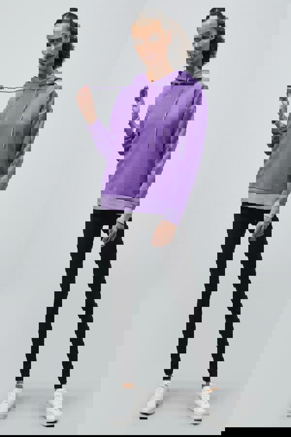 ENORSIA Slogan Life Tonnel Rib Hoodies