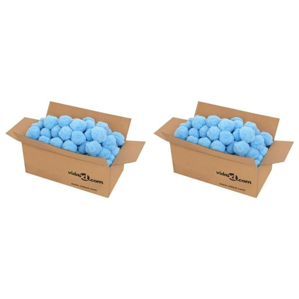 Berkfield Anti Bacteria Pool Filter Balls Blue 1400 g Polyethylene