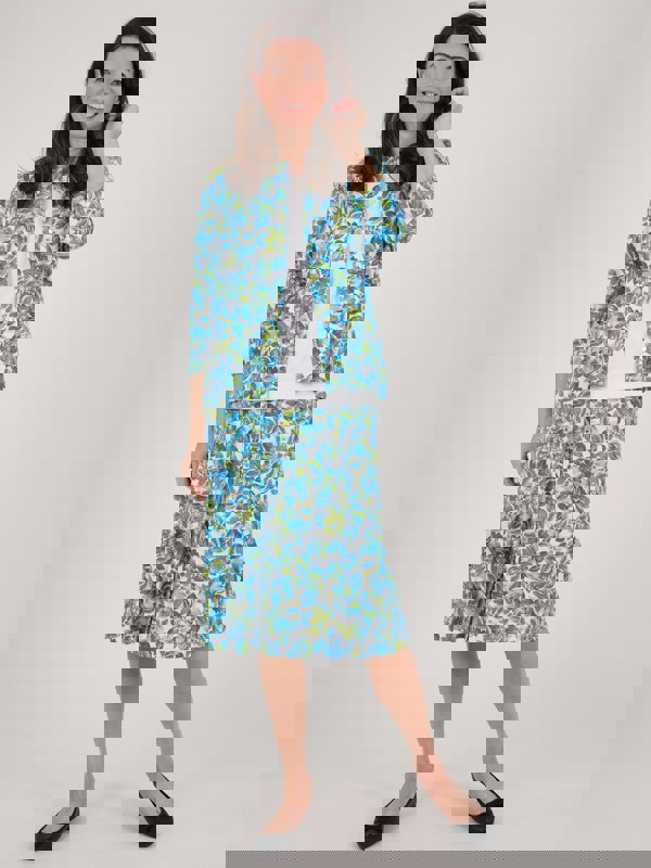 TIGI-Wear Floral Button Skirt - Short