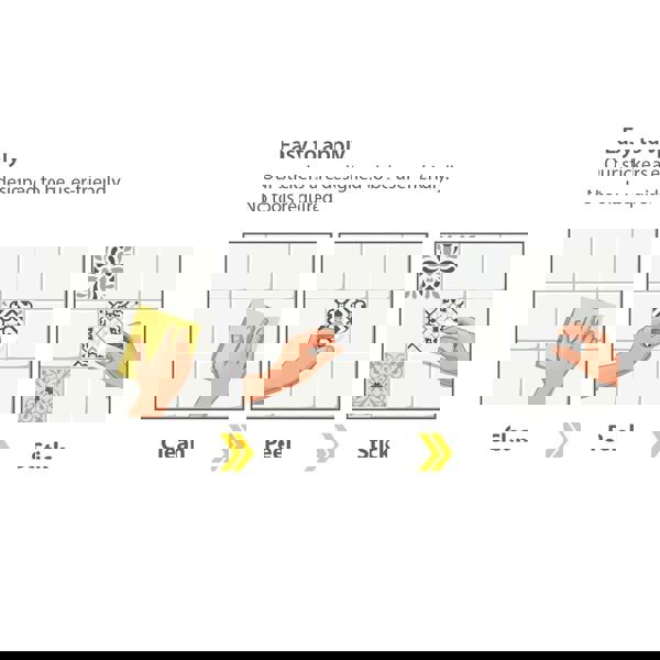 WT1581 - Novi Light Grey Cement Azulejo Wall Tile Sticker Set - 15 x 15 cm (6 x 6 in) - 24 pcs