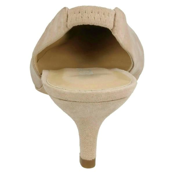 Spot On Ladies Spot On Kitten Heel Slingback Shoes F90049