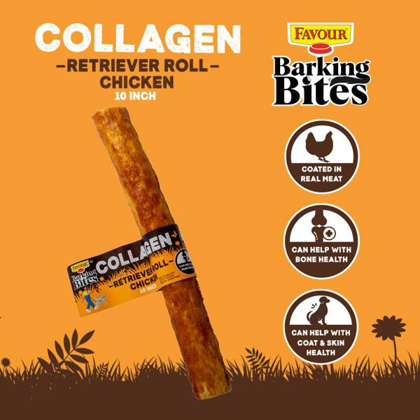Favour Collagen Chicken 10" Retriever Rolls 105g