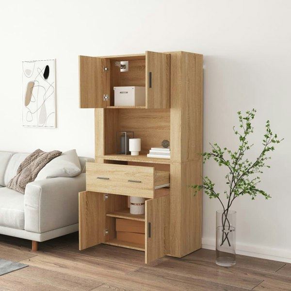 Berkfield Highboard Sonoma Oak Engineered Wood