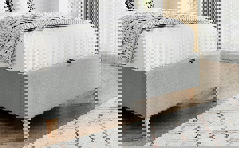 Bedmaster Rhodes Velvet Ottoman Bed