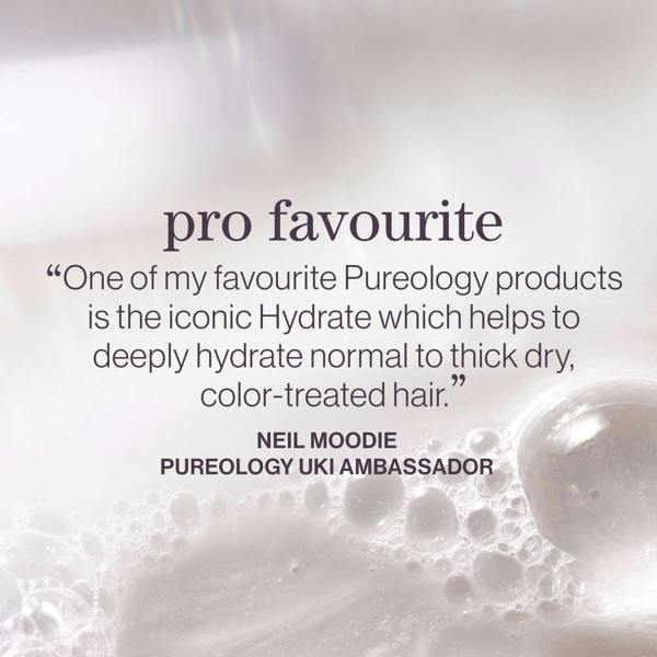Pureology Hydrate Moisturising Shampoo For Medium to Thick Dry Colour-Treated Hair 266ml - Additional 5