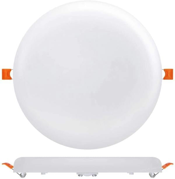 24W Frameless Recessed-Surface Super LED Panel, 105mm, Round (pack of 4) - ENER-J Smart Home