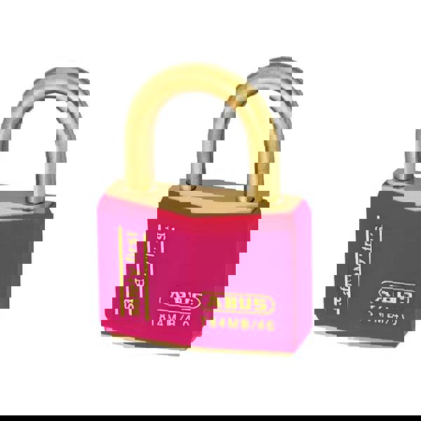 Abus Mechanical T84mb Series Rustproof Padlock - Red - 