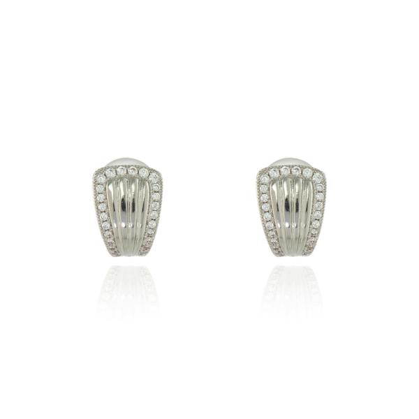 Cachet London Fallon Silver Clip On Earrings