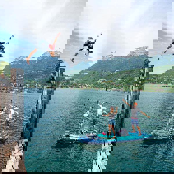 Aqua Marina Super Trip Tandem 14'0" Inflatable Stand Up Paddle Board Package