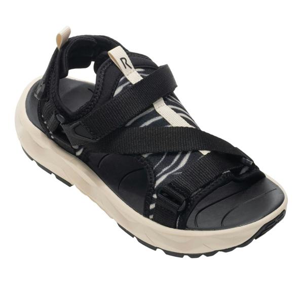 Regatta Womens/Ladies Lito Zebra Print Sandals - Black/White - 