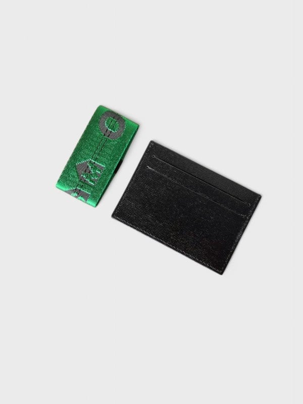Off - White DSM 2 Drop Card Holder Black Green - Supplied FashionOff - White