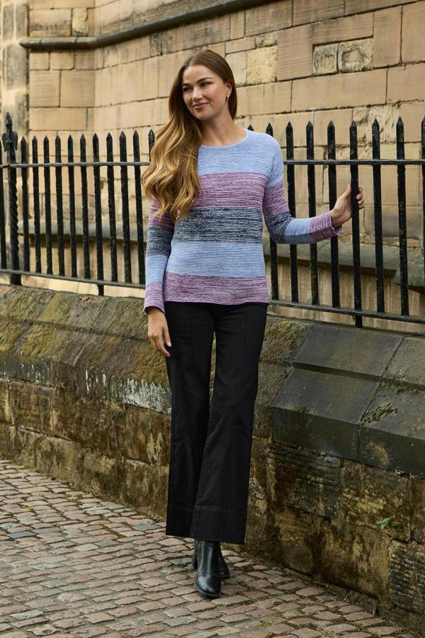 Mudflower Denim Wash Wide Leg Jeans