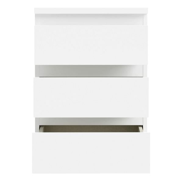 Furniture To Go Edmore 3 Drawer Bedside Chest in White