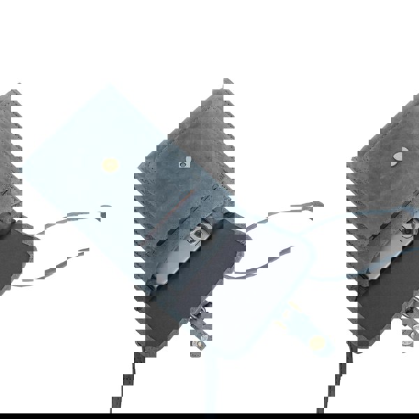 Real Hide Bags 'MYLA' Denim Distressed Real Leather Mobile Phone Crossbody Bag