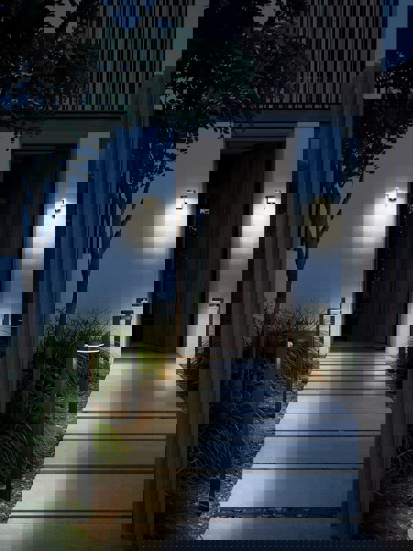 Nordlux Rica Round Solar | Garden light | Black