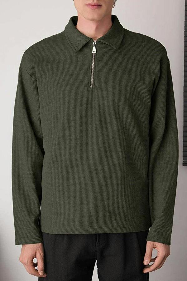WOVCOR Polo Neck Men's Sweatshirt