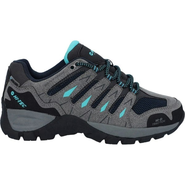 Hi-Tec Corzo Low PU Suede Women's Cool Grey/Navy Blue/Curacao Hiking Boots