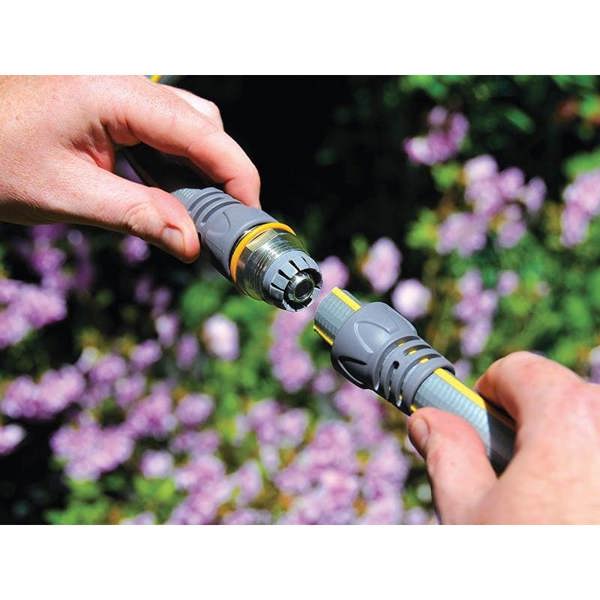 Hozelock 2043 Pro Metal Hose Repair Connector 12.5mm (1/2in) - Multi Colour - 