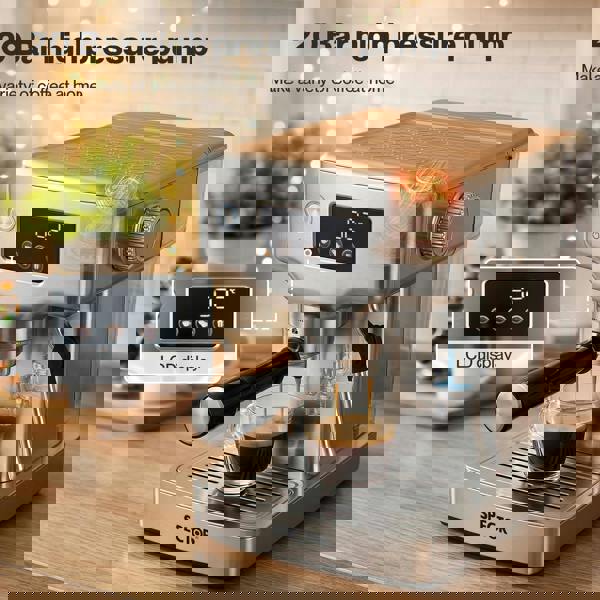 Spector 20 Bar Espresso Coffee Machine Maker Milk Frother Cappuccino Latte Cafe