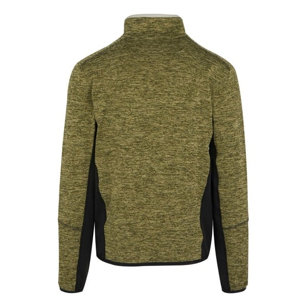 Regatta Mens Baslinn Marl Full Zip Fleece Jacket - Nephrite Green / Black