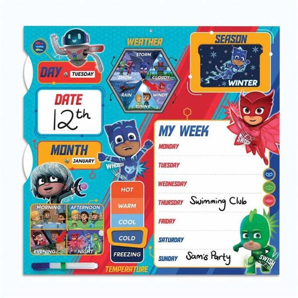 PJ Masks Official My First Calendar, Perpetual Calendars and Diaries, Week To View, Entertainment, Gift