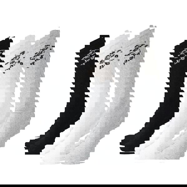 Umbro Mens Crew Socks (Pack of 3) - Black/White/Grey