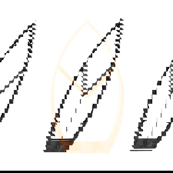 Ivyline Leaf Arch Sculptural Log Storage Natural Rust