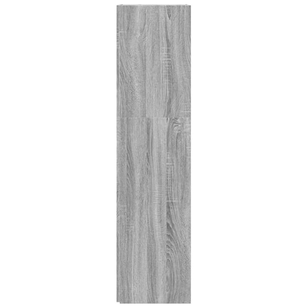 Berkfield Corner Cabinet Grey Sonoma 33x33x132 cm Engineered Wood