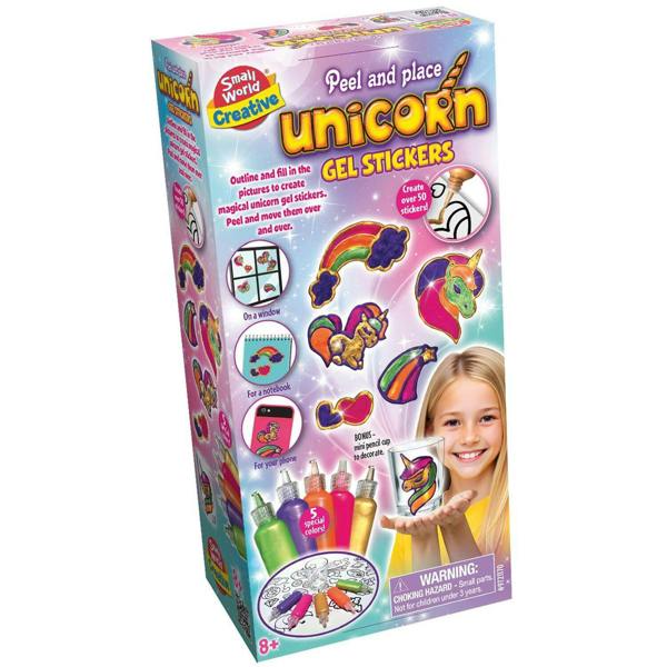 Peel And Place Unicorn Gel Stickers - White