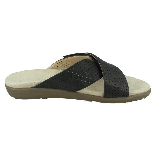 Eaze Ladies Eaze Cross Strap Mules F00295