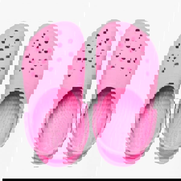 Crocs 206990-6SW TODDLER CLASSIC Girls Clogs Taffy Pink