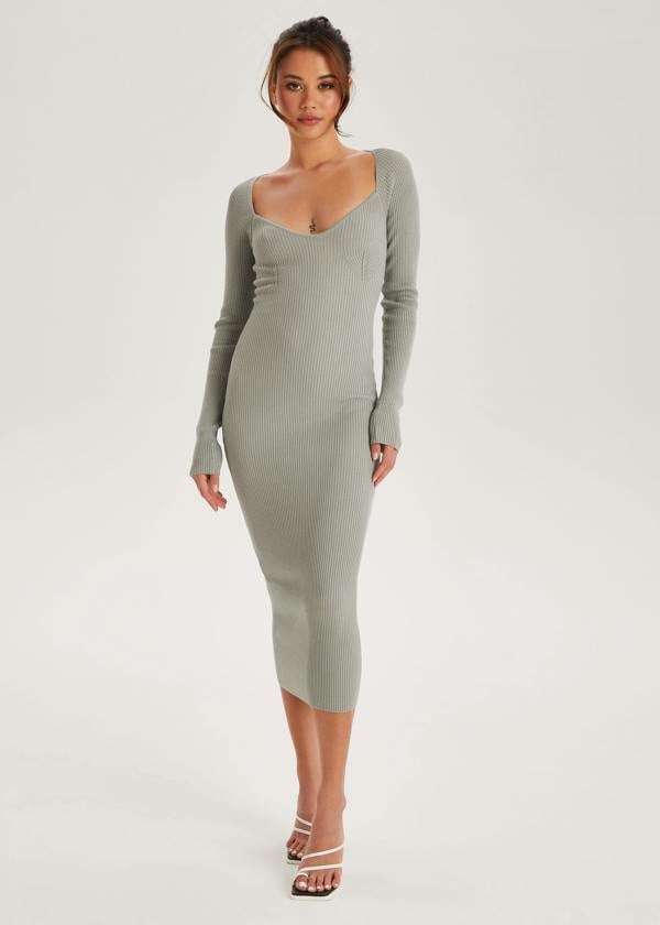Urban Bliss Grey Square neck Dress