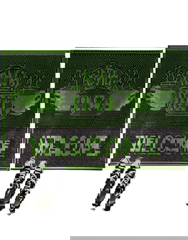 Friends Unisex Green Central Perk Logo Rubber Door Mat (One Size)