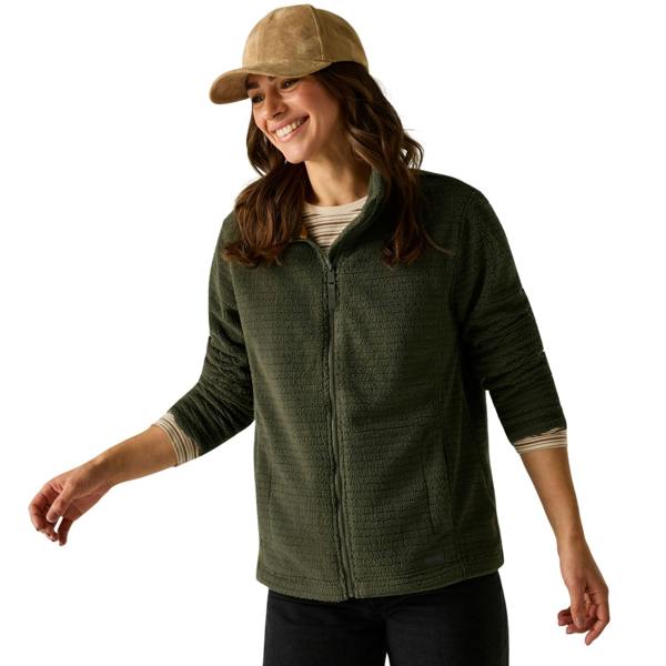 Regatta Womens/Ladies Heidy Full Zip Fleece Jacket - Dark Khaki - 