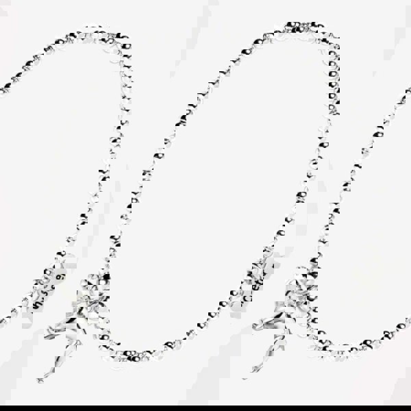 English Bulldog Silver Ball Bead Bracelet - Personalised - MYLEE London