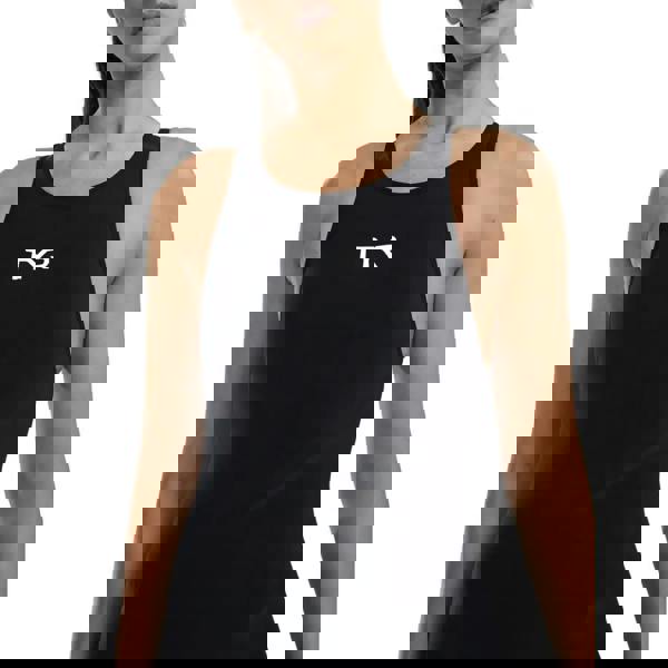 Onyx black Tyr Venzo open back kneeskin with racerback design