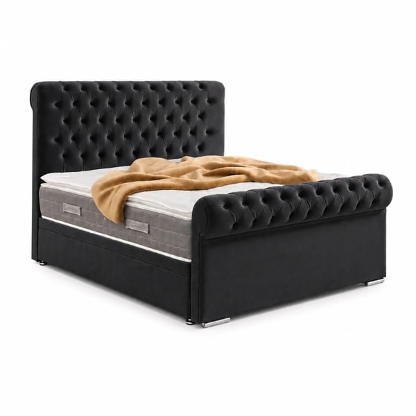 Paradise Beds Sleigh Divan Bed with Headboard