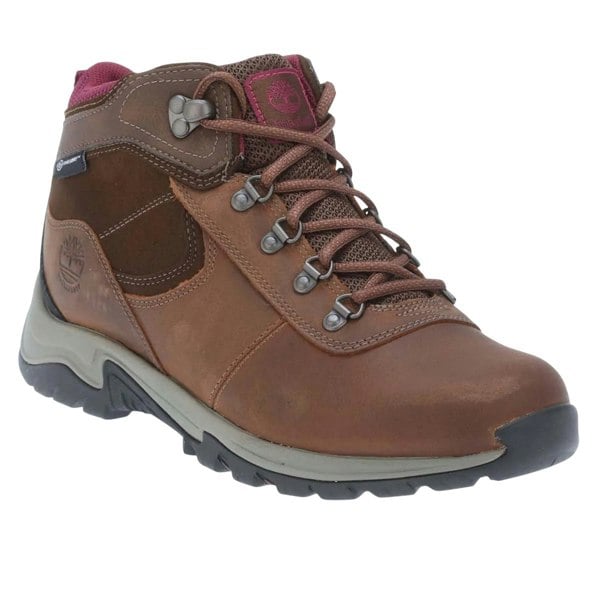 Timberland Womens/Ladies Mt. Maddsen Leather Mid Cut Waterproof Hiking Boots - Brown