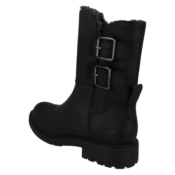 Clarks Ladies Clarks Warmlined Ankle Boots Orinoco2 Buckle