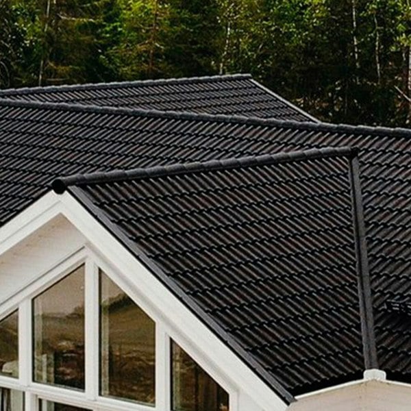 Half Round Ridge Tile Stone Coated Metal Roofing 10pcs Roofing Living and Home