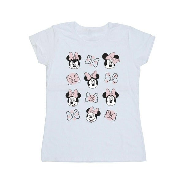 Disney Womens/Ladies Minnie Mouse Multiple Cotton T-Shirt - White