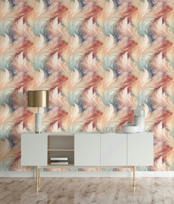 Muriva Plumes Feathers Wallpaper