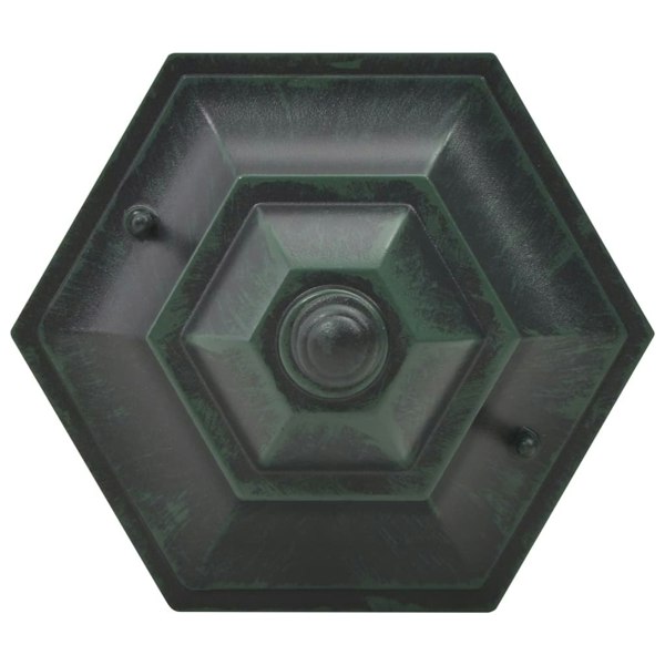 Berkfield Garden Post Lights 6 pcs E27 110 cm Aluminium Dark Green