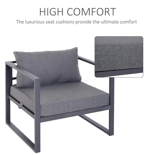 Wyld Haus Nimavi 6 Seater Outdoor Sofa Set with Coffee Table Chair and Stool